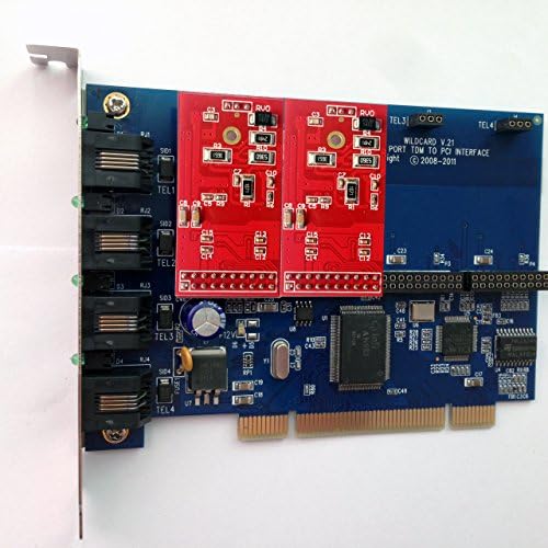 2 Port FXO Card X400P,Supports FreePBX Elastix Trixbox Asterisk wildcard For VoIP PABX SIP Phone System