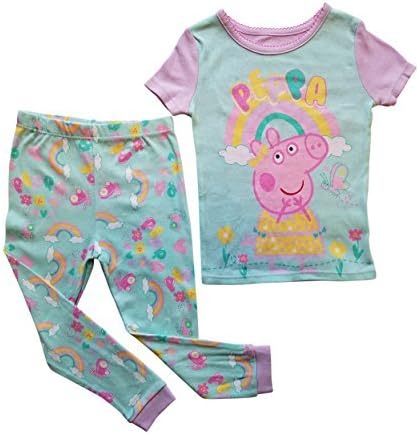 Peppa Pig Toddler Little Girls 2 Piece Sleepwear Pajama Set (3T) Multi