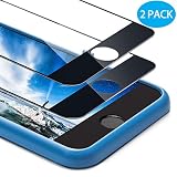 for iPhone 8 Plus/ 7 Plus Screen Protector, Ocyclone 9H Bubble-Free and Case Friendly Full Coverage Tempered Glass Screen Film with Alignment Frame for iPhone 8 Plus 7 Plus - 5.5'' (2Pack) Black