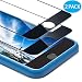for iPhone 8 Plus/ 7 Plus Screen Protector, Ocyclone 9H Bubble-Free and Case Friendly Full Coverage Tempered Glass Screen Film with Alignment Frame for iPhone 8 Plus 7 Plus - 5.5'' (2Pack) Black