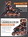2PM SPORTS Torinx Orange Black Boys Adjustable Inline Skates, Fun Skates for Kids, Beginner Roller Skates for Girls, Men and Ladies
