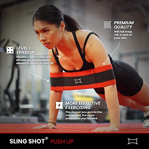Sling Shot Mark Bell Pushup Exercise Resistance Workout Band for Men and Women to Assist with