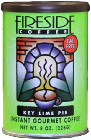 Key Lime Pie Fireside Coffee Cafe Mocha Instant Flavored Coffee 8 Ounce Canister