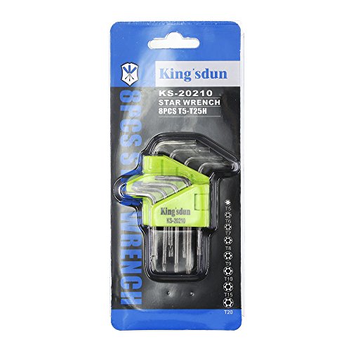 Kingsdun Small Torx Screwdriver Set with T5 T6 T7 T8 T9 T10 T15 T20 Security Driver Bits for Macbook/Xbox one/Xbox/Controller/PS3/PS4/HDD/Computer Repair