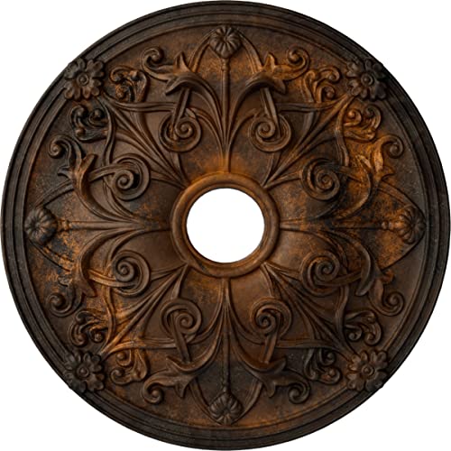 Ekena Millwork CM23JARUS Jamie Ceiling Medallion, Rust