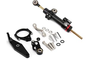 ZOOM TECH 2021-2024 Carbon Fiber Steering Damper Stabilizer with Mount Bracket Compatible with Yamaha MT09 / SP (not for tracer), XSR900 2022-2024 (Carbon Fiber)