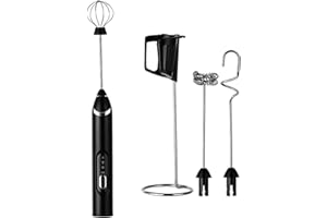 Flexible Frother with 1200mAh Large Battery and Three Speed Settings for Perfect Cream Applications Kitchen Frother