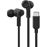 Belkin SoundForm Wired Earbuds with USB-C Connector, in-Ear Earphones w/Microphone - USB-C Headphones for iPhone 17, iPhone 16, iPad mini, Galaxy S25, Google Pixel 9, Android, and More - Black