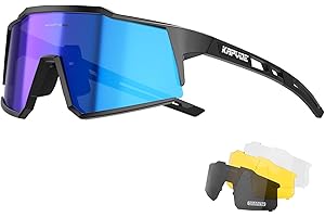 KAPVOE Polarized Glasses With 1 Lens Or 4 Lens UV Protection for Women Men Cycling Sunglasses Tr90 Frame Sports Bike K9022