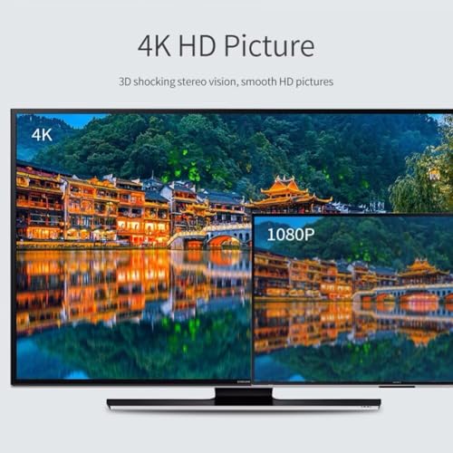 SmartSee HD Wireless Display Receiver 5G WiFi 4K 1080P Mobile Screen Cast Mirroring Adapter Dongle for iPhone Mac iOS Android to TV Projector Support Miracast Airplay DLNA No Switching (5G+2.4G)
