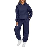AUTOMET Womens 2 Piece Outfits Lounge Hoodie Sweatsuit Sets Plus Size Fall Fashion Clothes Airport Travel Pants Tracksuits
