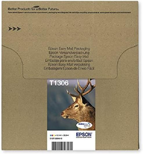 Epson T1306XL Stag Genuine High Yield Multipack 3-colour DURABrite Ultra Ink