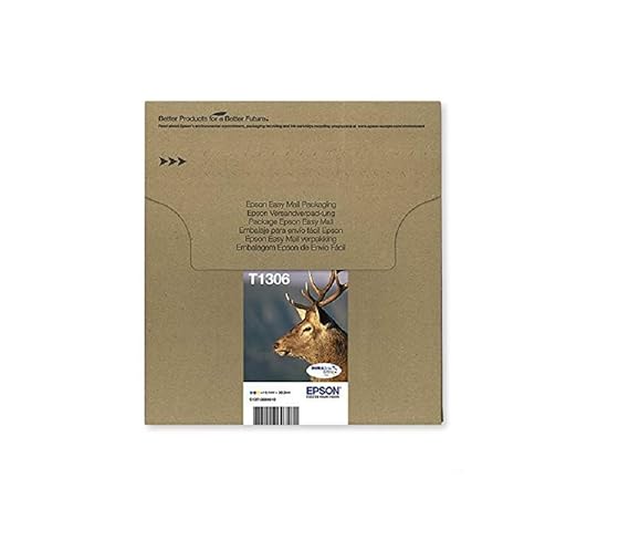 Epson Original T1306 Tinte Hirsch, wisch- und wasserfeste XL (Multipack 3-farbig) (CYM)