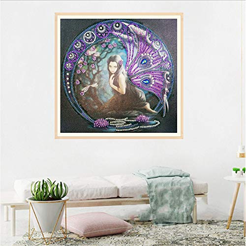 Staron  Newest Diamond Painting Kits - Crystal Special Shaped 5D Drill Cross Stitch Craft Kits Pictures Paint with Diamonds Home Wall Arts Decor Mosaic Making (H)