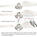 STARTRC LED Flash Propellers for DJI Phantom 4/4 Pro/4 Pro+/4 Pro V2.0/4 Advanced/4 Advanced+ Propellers Blades 9450S Quick Release Propellers,2 Pairs