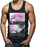 Fuck Love Get High Men's Tank Top T-shirt