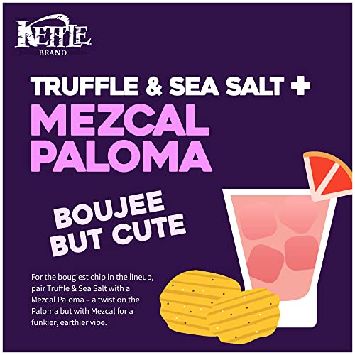 Kettle Brand Potato Chips, Krinkle Cut, Truffle Oil and Sea Salt Kettle