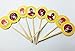 8 The Flash DC Cupcake Toppers Picks Birthday Party Iron Man Hulk Wonder Woman Marvel