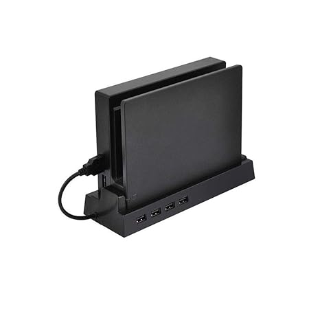 Ostent 4 Usb Port Hub External Splitter Expansion Adapter Stand For Nintendo Switch Video Games Amazon Com