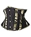 Camellias Short Torso Curvy Waist Heavy Duty Double Steel Boned Waist Trainer