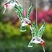 Chasgo Solar Hummingbird Wind Chime Color Changing Solar Mobile Wind Chime Outdoor Mobile Hanging Patio Light