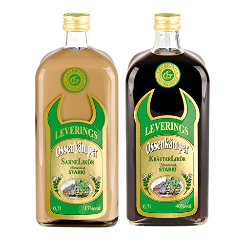 1 Flasche Ossenkämper Kräuter 40% vol alc. 0,7l und 1 Flasche Ossenkämper Cream 17% vol alc. 0,7 l