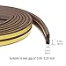 Self-adhesive Weather Stripping EPDM Sealing Strips Foam Peel & Stick Draught Excluder for Doors and Windows