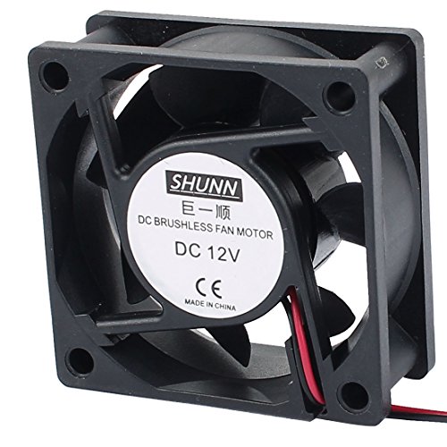uxcell DC12V 60mmx60mmx24mm 7 Vanes DC Brushless Fan Motor PC Case Cooling Fan Cooler