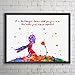 The Little Prince Rose Quotes Art Print Nursery Watercolor Poster Rose Wall Art Gift for Home No Frame Z063