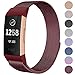 CAVN Compatible Fitbit Charge 3 / Charge 3 SE Bands Women Men Small Large, Metal Milanese Loop Stainless Steel Replacement Accessories Straps Bracelet Compatible Fitbit Charge 3 Fitness Tracker