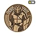 М-Tac Deus Vult Crusader PVC 3D Morale Patch Velcro Military & Tactical Army Hook and Loop (Coyote)