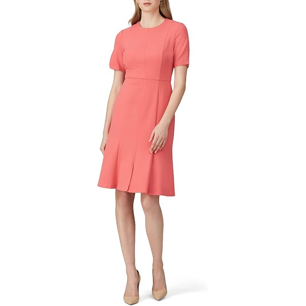 elegant formal midi dress French Connection Women's Fitted Bodice Midi Dress - Summer White