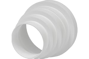 REPA MARKET 3" up to 6" Inch Duct Inline Reducer-Increaser - Plastic Universal Connector - Vent Pipe Size Adapter - Air Conditioning, Heating, Cooling - 3 4 5 6 In Ventilation Duct Converter (80-150mm)