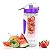 Dajour The Only Infuser Water Bottle with No-Sweat Insulating Sleeve, Your Healthy Hydration Made Easy, 32 oz., Large, Purple