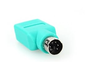 Niiyen USB to PS2 Adapter, Convert PS2 Keyboard/Mouse to USB, 2 Ports, Computers Accessories (Green)