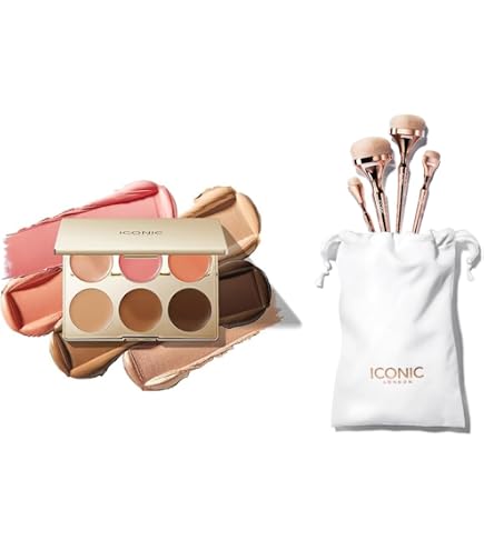 Amazon.com: ICONIC LONDON HD Blend Brush Set | Luxury Synthetic