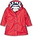 Hatley Kids Button-Up Rain Jacket, Red, 7 Years