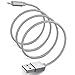 Lightning Cable, ESR [Apple MFI Certified] Lightning to USB Cable 3ft (1m)[iOS 9 Compatible][Nylon Braided]USB Charger for Apple iPhone SE/ 6S/6S Plus/6/6 Plus/5/5s/5c/iPad Mini/Air/Pro (Grey)