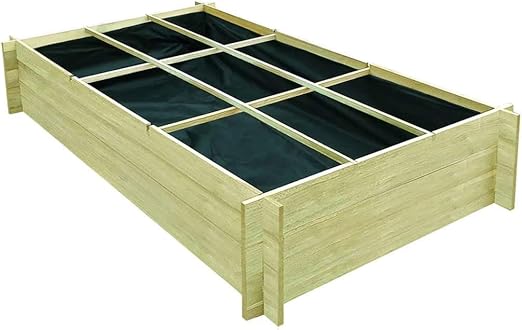 vidaXL Jardinera de Huerto Madera de Pino Plantador Sembradora Macetero: Amazon.es: Jardín