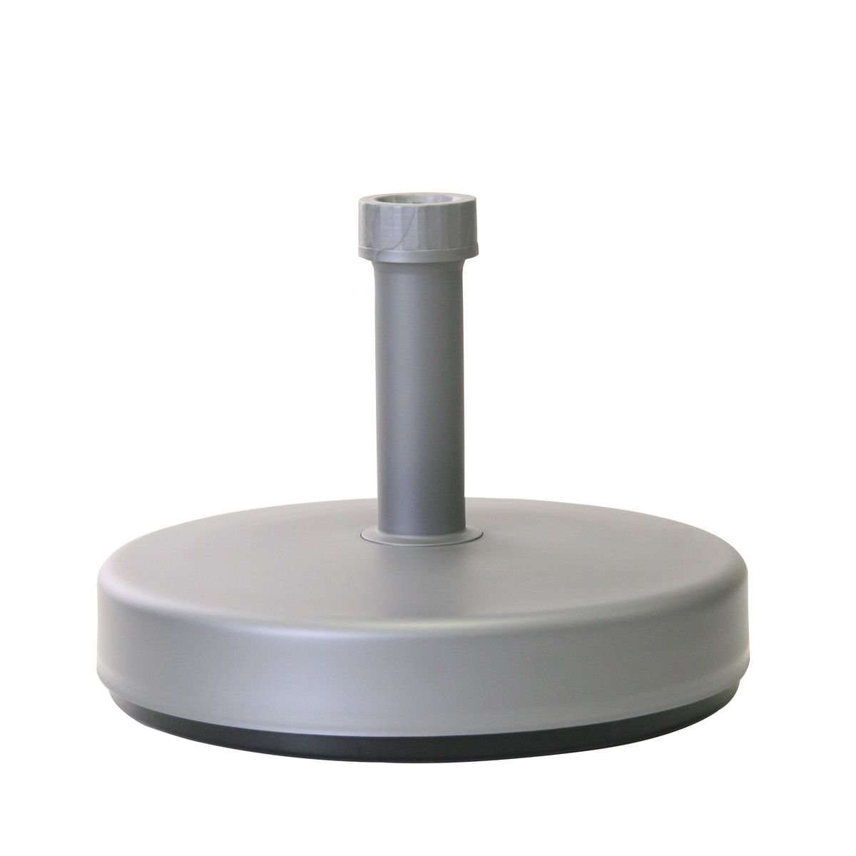 greemotion Fillable Umbrella Base - Plastic Umbrella Stand can be filled with approx. 20 l of Water or Sand - Parasol Base for Terrace, Balcony and Yard, Silver-grey