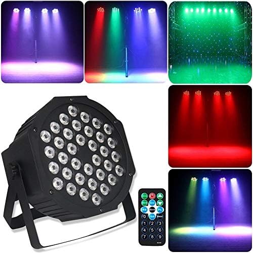 LAMPSJN Spot digital light Disco Party Stage Lights with Speaker Music Activate and Remote Control, Full Color, Suitable for Xmas Party Wedding Club Show