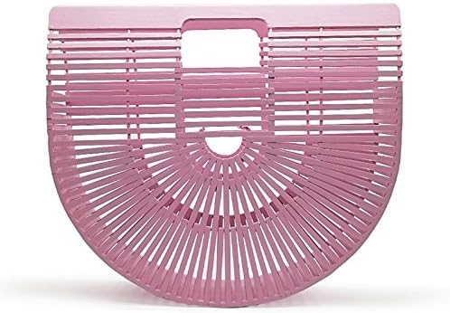 Bamboo Bag Wooden Purses And Handbags Women Clutch Hollow Out Woven Beach Bags For Women Summer Luxury Designer Bamboo Handbag