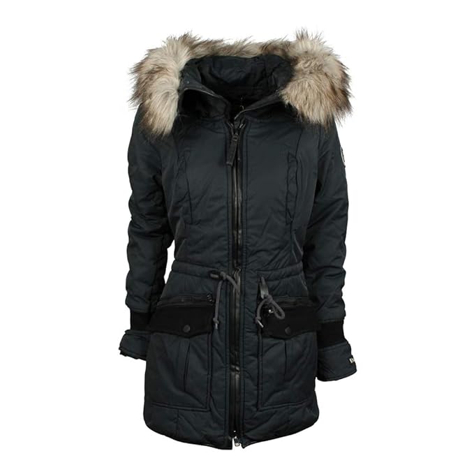 Khujo Damen Winter Jacke Retro Bugs navy (blau), Größe:L