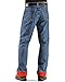 Wrangler Rugged Wear Men's Woodland Thermal Jean ,Stonewashed Denim,33x32