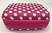 Essential Oil Carrying Case Holds 10 Bottles Perfect for Roller Bottles 5ml - 10ml Multiple Colors! (1 Pack, Pink Polka Dot)