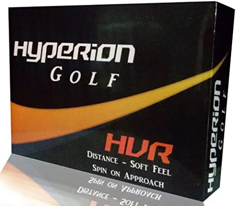 Hyperion Golf HVR Balls (2017) - 12 High Performance, Soft, White Ball Set for Mens, Womens, Kids, and Senior Play - 4 Sleeve Pack - Unique Design Helps Men, Women, and Youth Reduce Slice and Hook