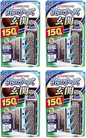 Amazon まとめ買い 虫コナーズ 玄関用 虫よけプレート 150日用 無臭 4個 虫コナーズ 殺鼠 殺虫剤
