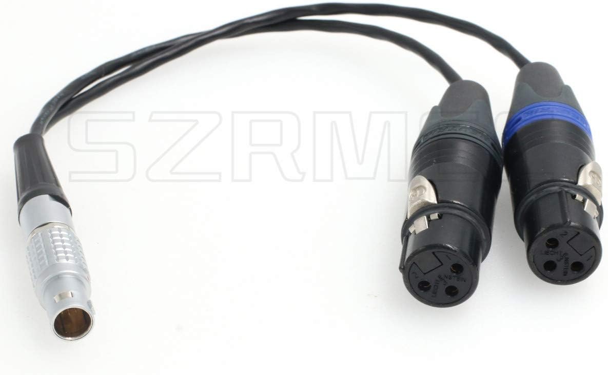 SZRMCC Mic Audio Breakout Input Cable 10 pin Male to Dual XLR 3 pin Female for Atomos Shogun Inferno Monitor Record (Straight) - Image 4