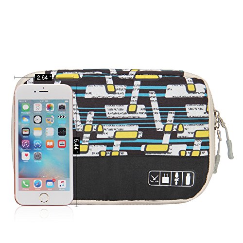 Hynes Eagle Travel Universal Cable Organizer Electronics Accessories Cases for Various USB Phone Charger and Cable Abstract