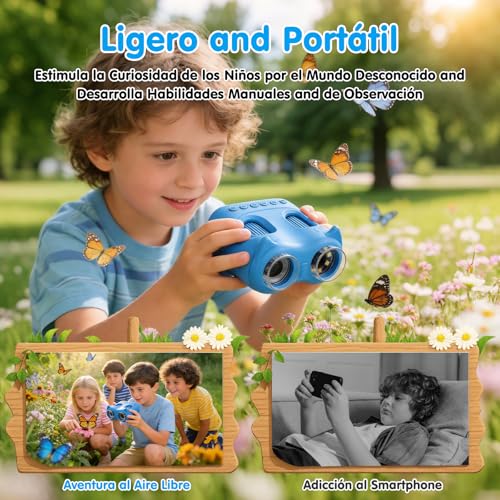 Cheffery 2 in 1 Microscope for Children and Telescope, Children's Digital Microscope with 32GB Memory Card, 1000X Portable Children's Microscope with 2" IPS Screen and 8 LEDs, for Ages 3+